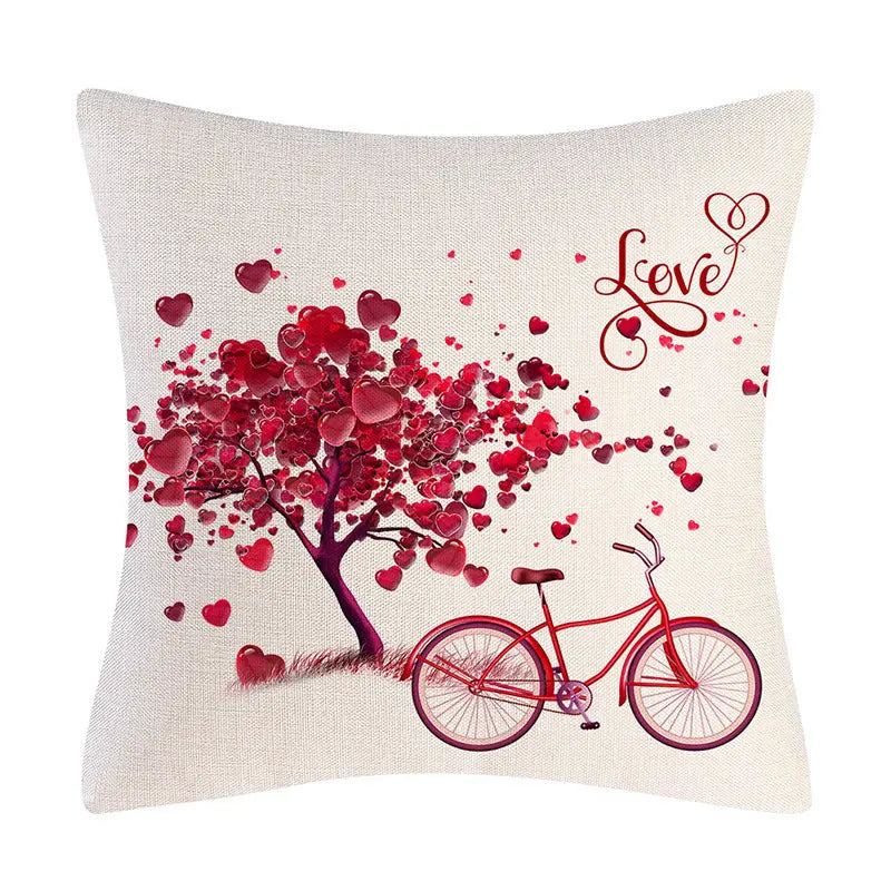 Ramiart Valentine's Day Linen Pillowcase Holiday Gift - RAMI ART