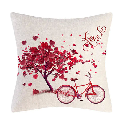 Ramiart Valentine's Day Linen Pillowcase Holiday Gift - RAMI ART