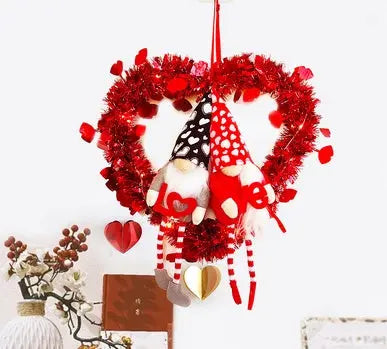 Ramiart Valentine's Day Ornament Gift Faceless Doll Garland Valentine's Day Atmosphere Garland - RAMI ART