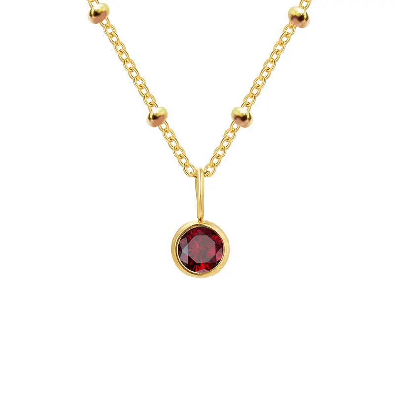 GDiamond Necklace Ramiart Popular Necklace Diamond Birthstone Necklace - RAMI ART