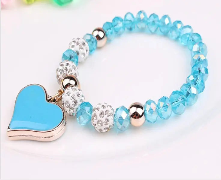 Ramiart Elastic Crystal  Bracelet & Bangle Heart Bracelets - RAMI ART