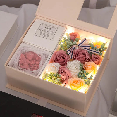 Ramiart Creative Gifts Valentine's Day Gift Soap Rose Flower Gift Box - RAMI ART