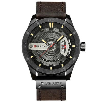 Ramiart Luxury Brand CURREN Men Military Sports Watches Men's Quartz Date Clock Man Casual Leather Wrist Watch Relogio Masculino - RAMI ART
