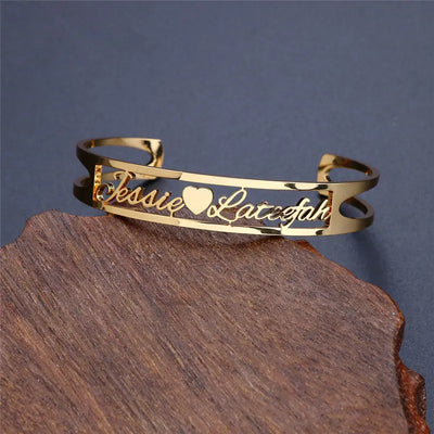 Ramiart -made Bracelets With Drawings and Stainless Steel Heart-shaped Bracelets - RAMI ART