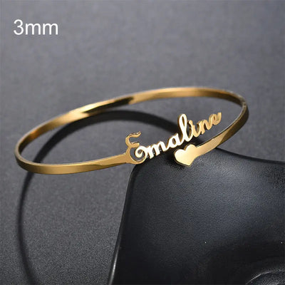 Ramiart -made Bracelets With Drawings and Stainless Steel Heart-shaped Bracelets - RAMI ART