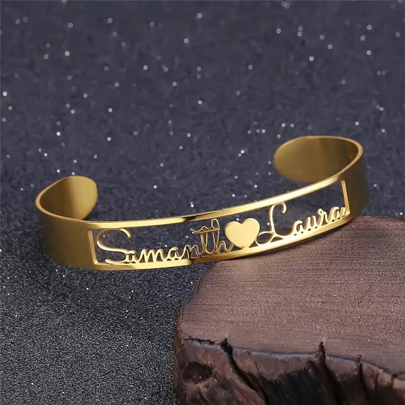 Ramiart -made Bracelets With Drawings and Stainless Steel Heart-shaped Bracelets - RAMI ART