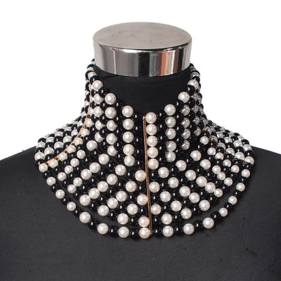 Ramiart Multi-layered Pearl Necklace Sexy Short - RAMI ART