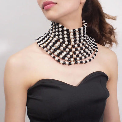 Ramiart Multi-layered Pearl Necklace Sexy Short - RAMI ART