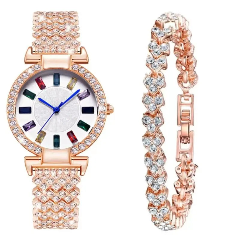 Ramiart Full Diamond Quartz Bracelet Watch Fashion All-match Fashion Wrist Watch - RAMI ART