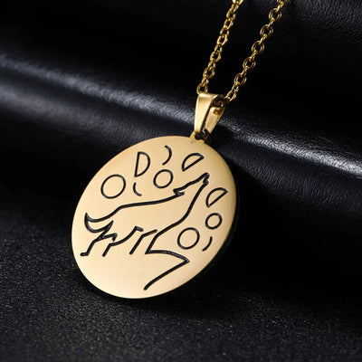 Ramiart Stainless steel necklace wolf necklace - RAMI ART