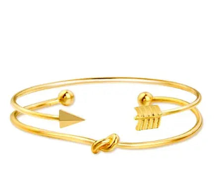 Ramiart   Gold Color Crystal Wedding Bracelets Set CZ Stone Heart Bracelets Bangles For Woman - RAMI ART
