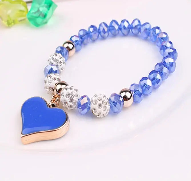 Ramiart Elastic Crystal  Bracelet & Bangle Heart Bracelets - RAMI ART