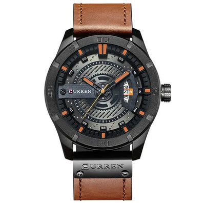 Ramiart Luxury Brand CURREN Men Military Sports Watches Men's Quartz Date Clock Man Casual Leather Wrist Watch Relogio Masculino - RAMI ART