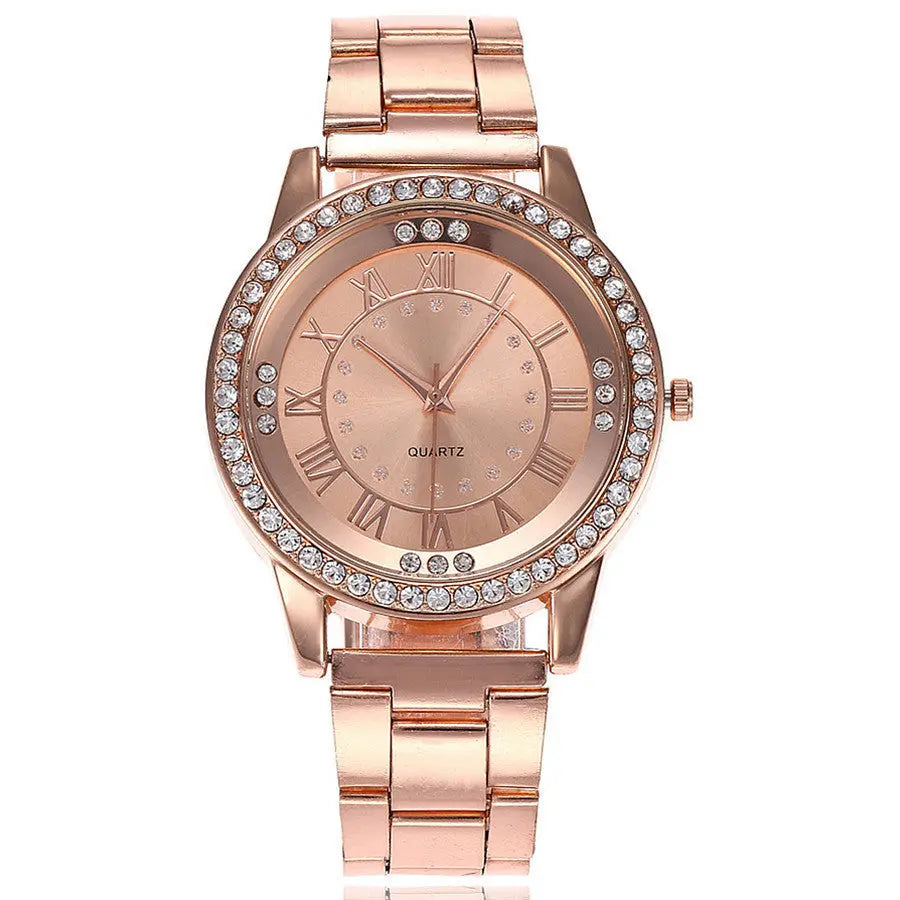 Ramiart  Watch Luxury Women Dress Rhinestone Quartz Watch Casual Women Stainless Steel Wristwatches Female Clock - RAMI ART