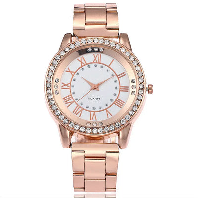 Ramiart  Watch Luxury Women Dress Rhinestone Quartz Watch Casual Women Stainless Steel Wristwatches Female Clock - RAMI ART