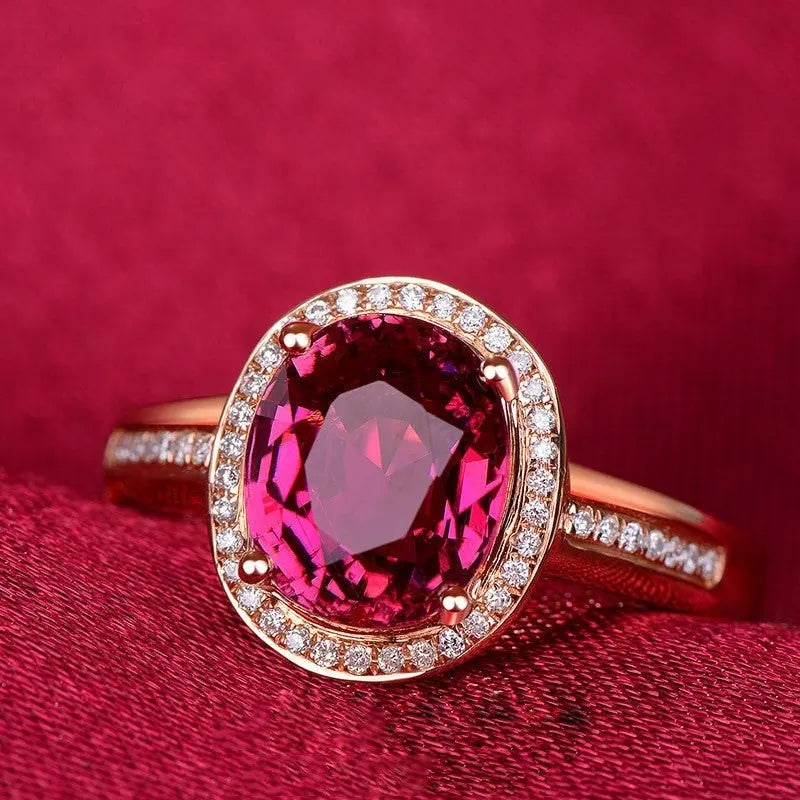 red crystal rings Ramiart Red Crystal Ruby Gemstones Diamonds Rings - RAMI ART