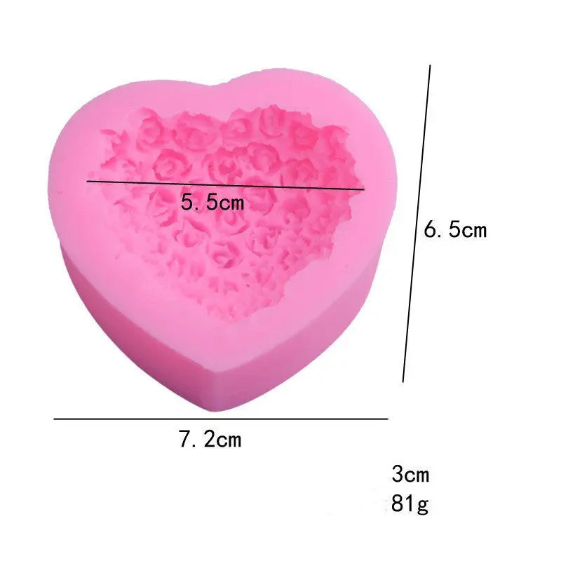 Ramiart Valentines Day Gift Valentine's Day Love Rose Silicone Mould Home Supplies - RAMI ART