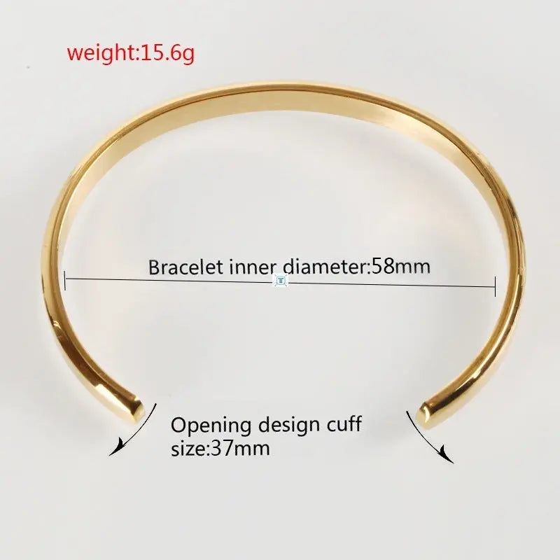 Ramiart Stainless Steel Bracelet Cuff Bracelets Jewelry Men - RAMI ART