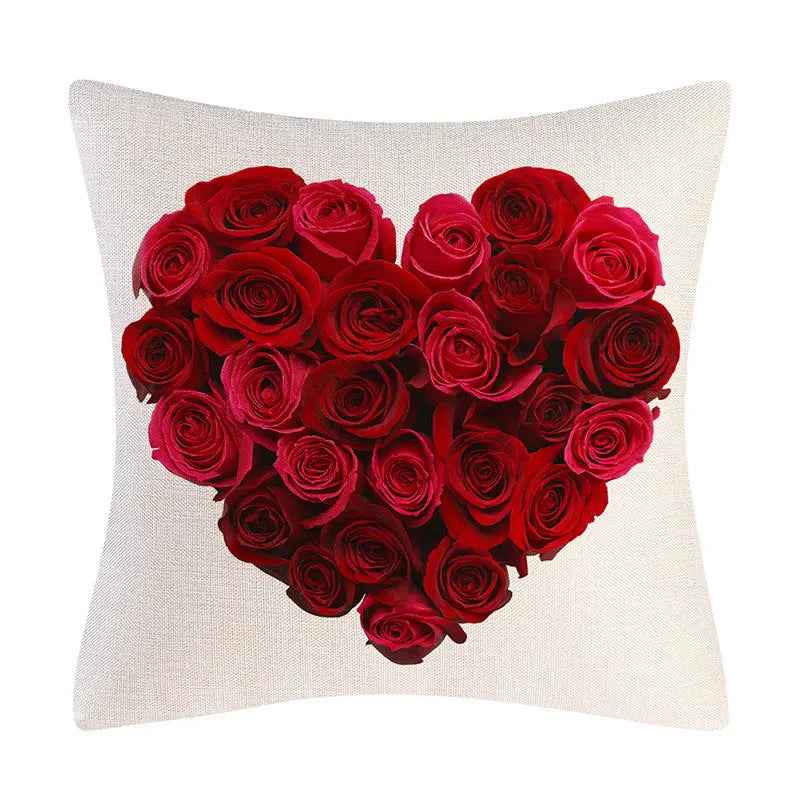 Ramiart Valentine's Day Linen Pillowcase Holiday Gift - RAMI ART