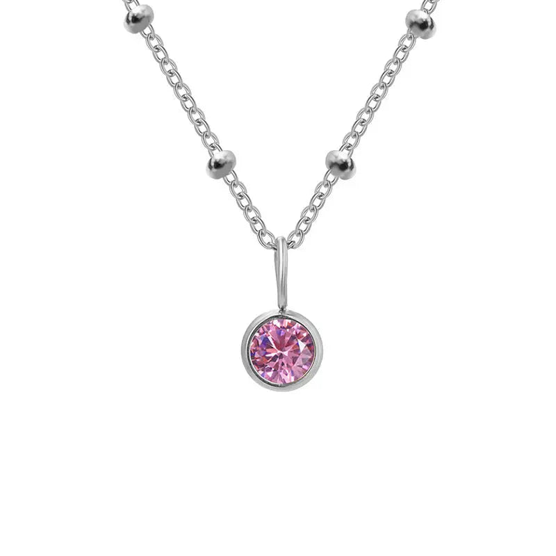 GDiamond Necklace Ramiart Popular Necklace Diamond Birthstone Necklace - RAMI ART