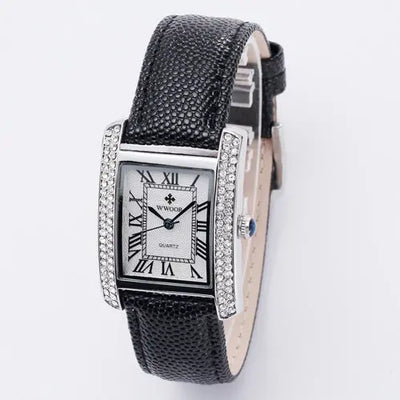Ramiart Diamond-Encrusted Watch With Belt And Wrist Strap For Ladies - RAMI ART