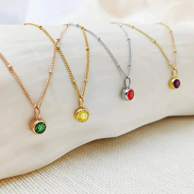GDiamond Necklace Ramiart Popular Necklace Diamond Birthstone Necklace - RAMI ART