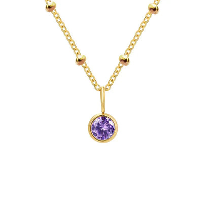GDiamond Necklace Ramiart Popular Necklace Diamond Birthstone Necklace - RAMI ART