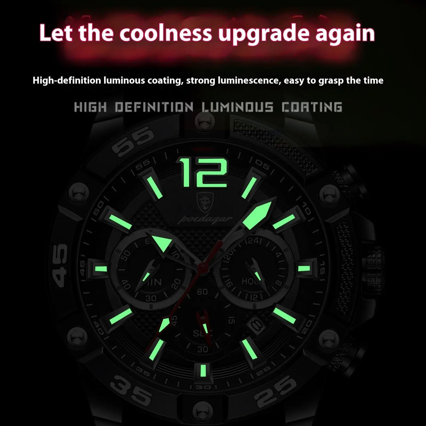 Ramiart Multifunctional Men's Watch Silicone Band Quartz Wrist Watch - RAMI ART