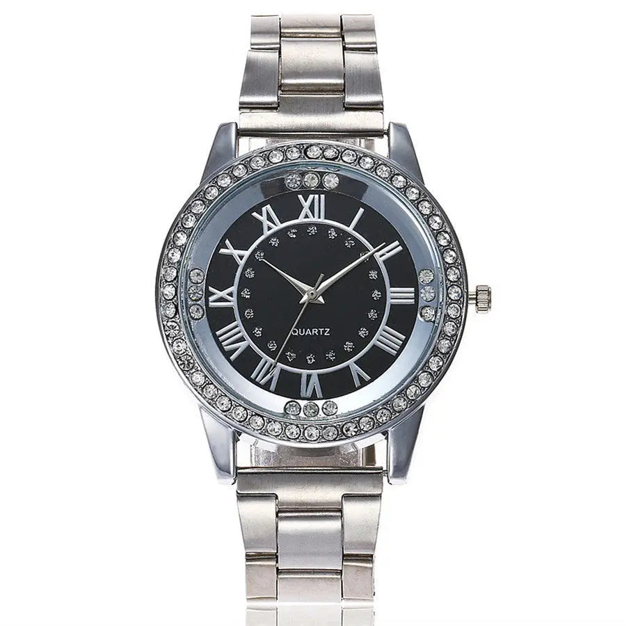 Ramiart  Watch Luxury Women Dress Rhinestone Quartz Watch Casual Women Stainless Steel Wristwatches Female Clock - RAMI ART