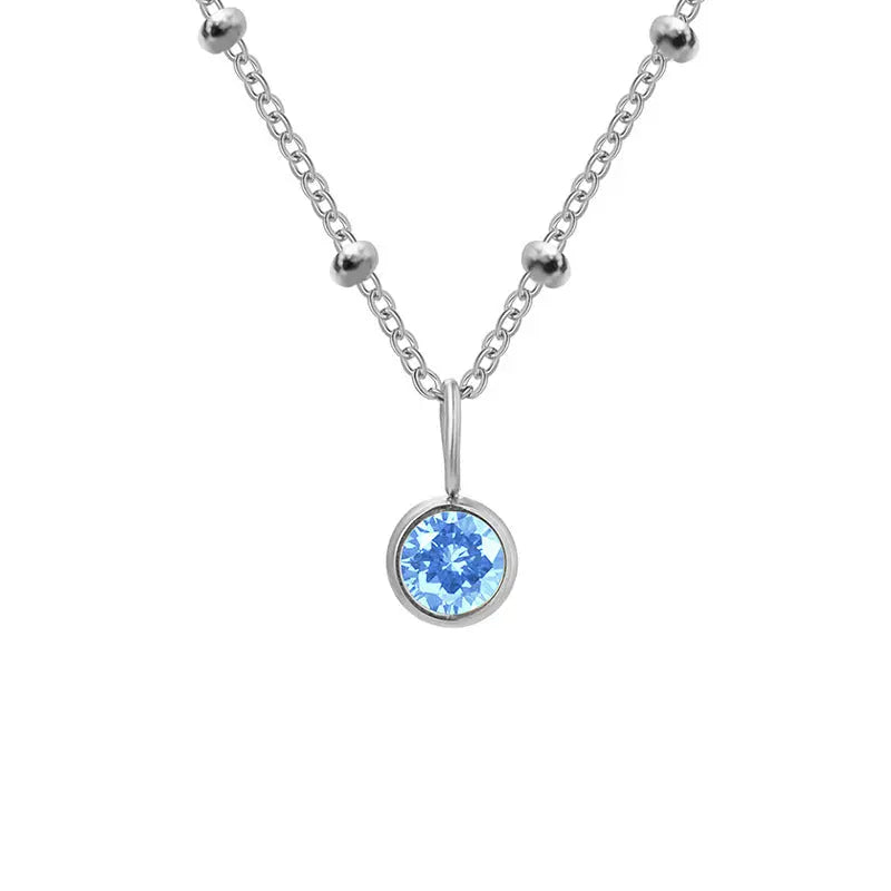 GDiamond Necklace Ramiart Popular Necklace Diamond Birthstone Necklace - RAMI ART