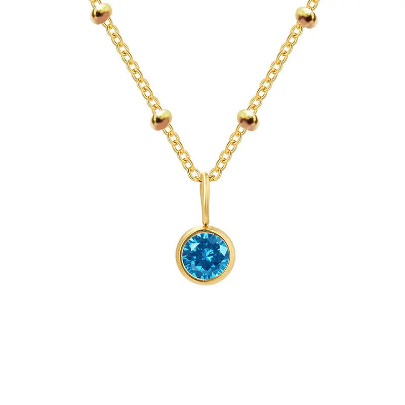 GDiamond Necklace Ramiart Popular Necklace Diamond Birthstone Necklace - RAMI ART