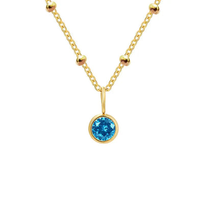 GDiamond Necklace Ramiart Popular Necklace Diamond Birthstone Necklace - RAMI ART