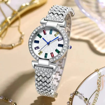 Ramiart Full Diamond Quartz Bracelet Watch Fashion All-match Fashion Wrist Watch - RAMI ART