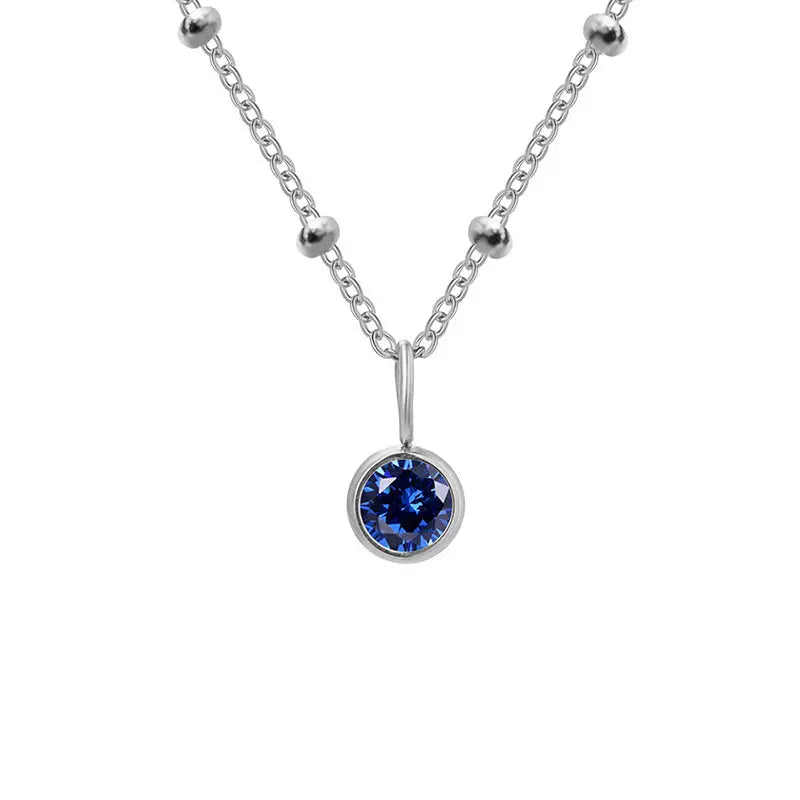 GDiamond Necklace Ramiart Popular Necklace Diamond Birthstone Necklace - RAMI ART