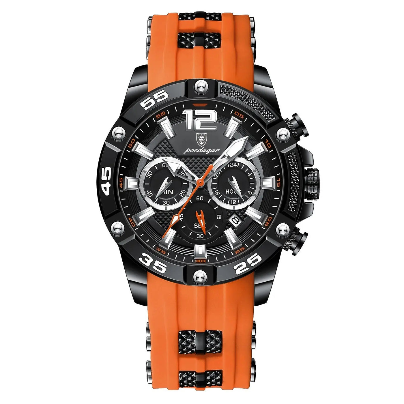 Ramiart Multifunctional Men's Watch Silicone Band Quartz Wrist Watch - RAMI ART