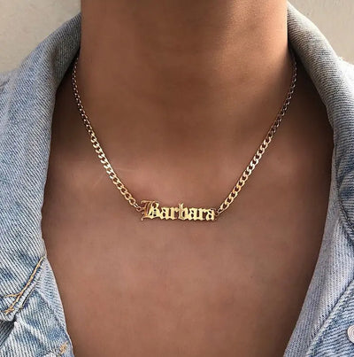 Ramiart Name necklace ladies Hip hop - RAMI ART