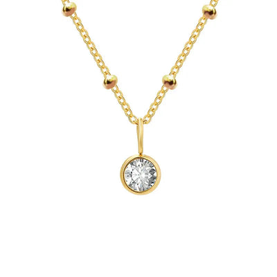 GDiamond Necklace Ramiart Popular Necklace Diamond Birthstone Necklace - RAMI ART