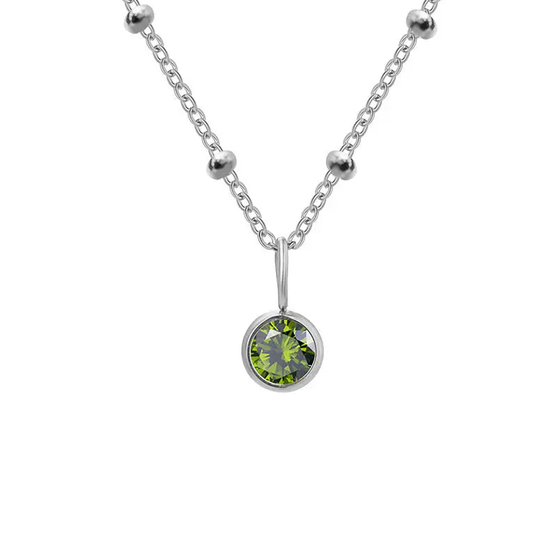 GDiamond Necklace Ramiart Popular Necklace Diamond Birthstone Necklace - RAMI ART