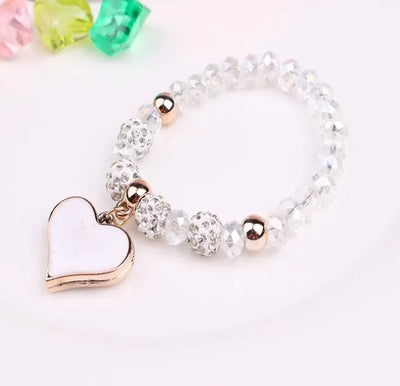 Ramiart Elastic Crystal  Bracelet & Bangle Heart Bracelets - RAMI ART
