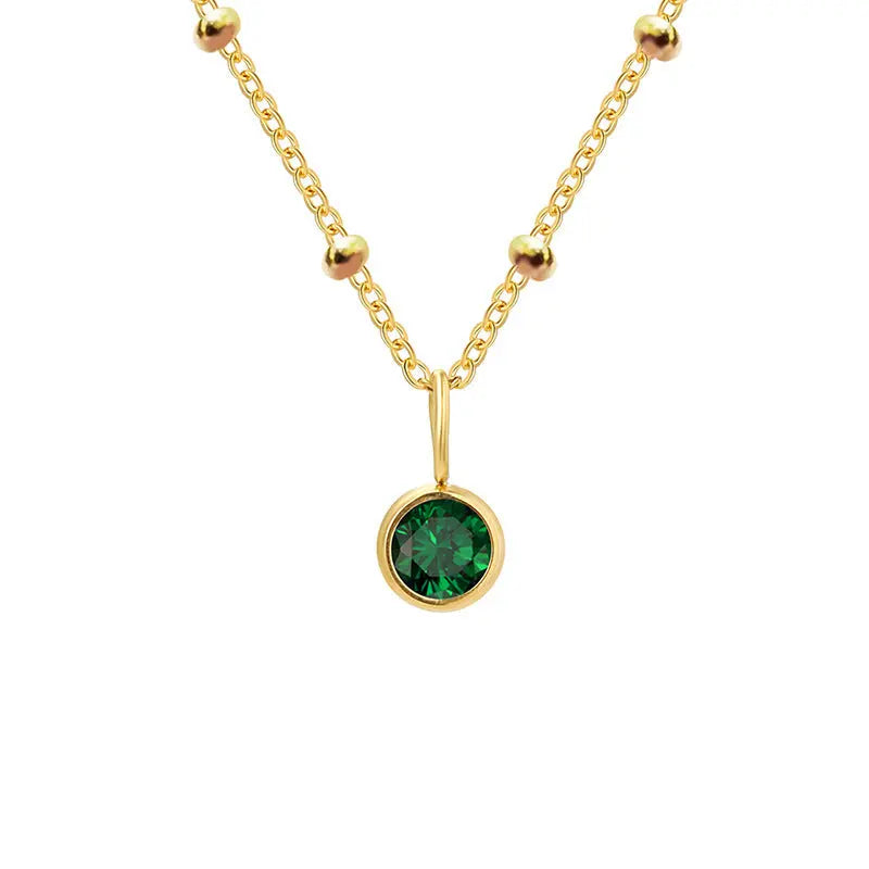 GDiamond Necklace Ramiart Popular Necklace Diamond Birthstone Necklace - RAMI ART