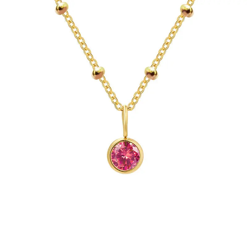 GDiamond Necklace Ramiart Popular Necklace Diamond Birthstone Necklace - RAMI ART