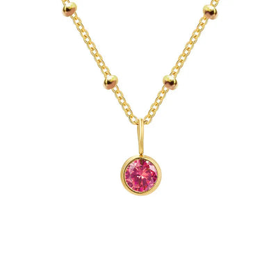 GDiamond Necklace Ramiart Popular Necklace Diamond Birthstone Necklace - RAMI ART