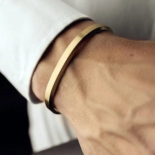 Ramiart Stainless Steel Bracelet Cuff Bracelets Jewelry Men - RAMI ART