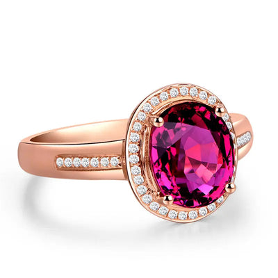 red crystal rings Ramiart Red Crystal Ruby Gemstones Diamonds Rings - RAMI ART