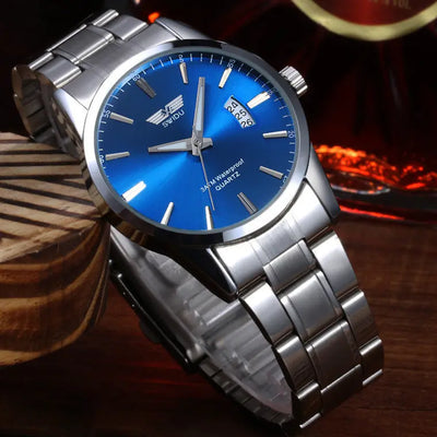 Ramiart Luxury Analog Quartz Wrist Watch Stainless Steel Buckle Watches Men's Watches - RAMI ART