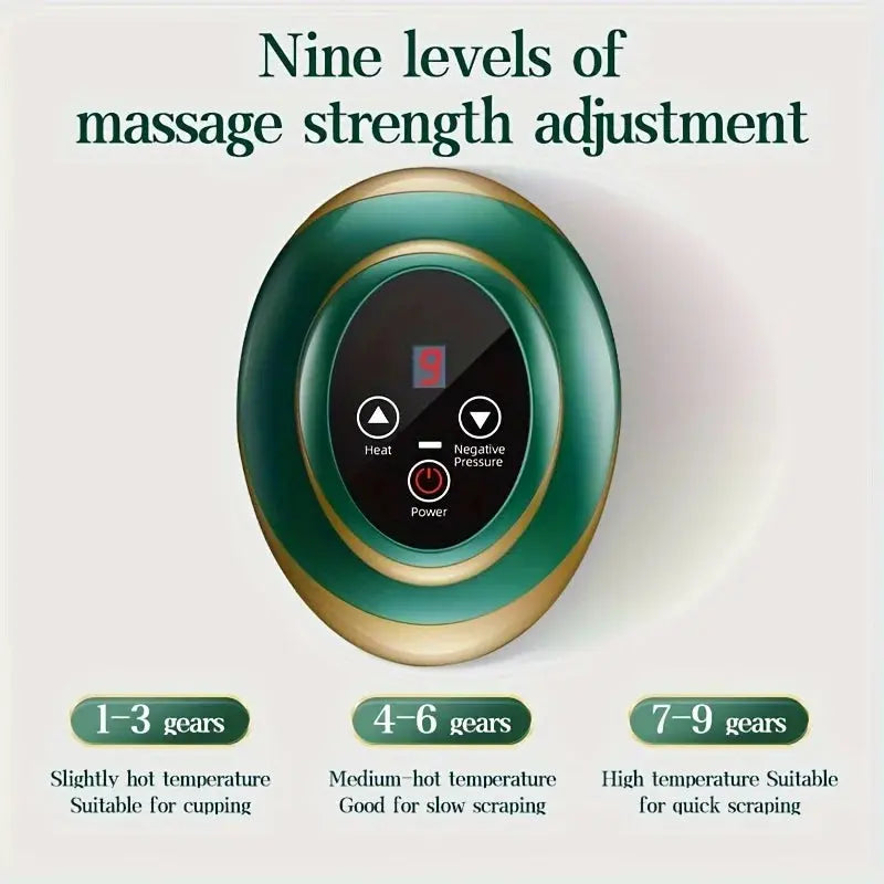 Ramiart Electric Massage Meridian Brush Universal Body Dredging Cupping Scraping Instrument  Abdominal And Back Massager For Home - RAMI ART