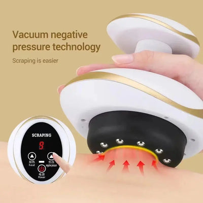 Ramiart Electric Massage Meridian Brush Universal Body Dredging Cupping Scraping Instrument  Abdominal And Back Massager For Home - RAMI ART
