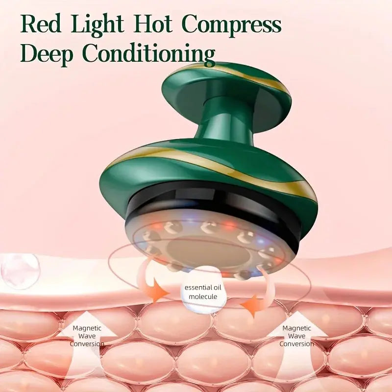Ramiart Electric Massage Meridian Brush Universal Body Dredging Cupping Scraping Instrument  Abdominal And Back Massager For Home - RAMI ART