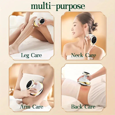 Ramiart Electric Massage Meridian Brush Universal Body Dredging Cupping Scraping Instrument  Abdominal And Back Massager For Home - RAMI ART