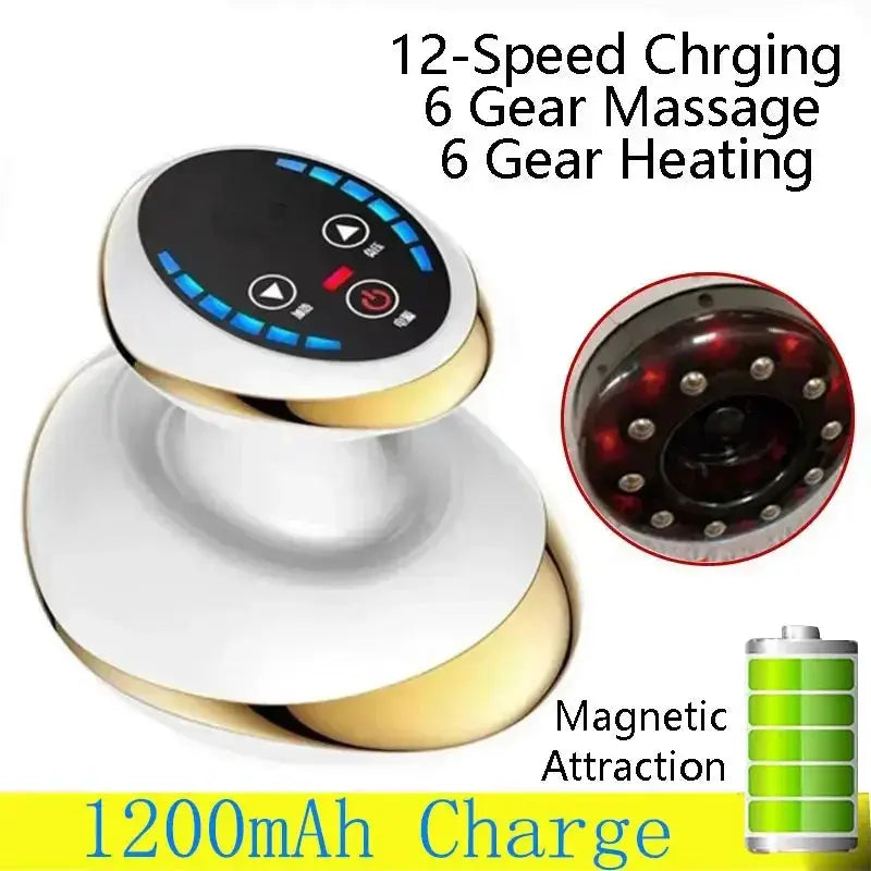 Ramiart Electric Massage Meridian Brush Universal Body Dredging Cupping Scraping Instrument  Abdominal And Back Massager For Home - RAMI ART